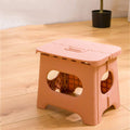 Foldable Plastic Step Stool with Handle for Adults and Kids, view 5