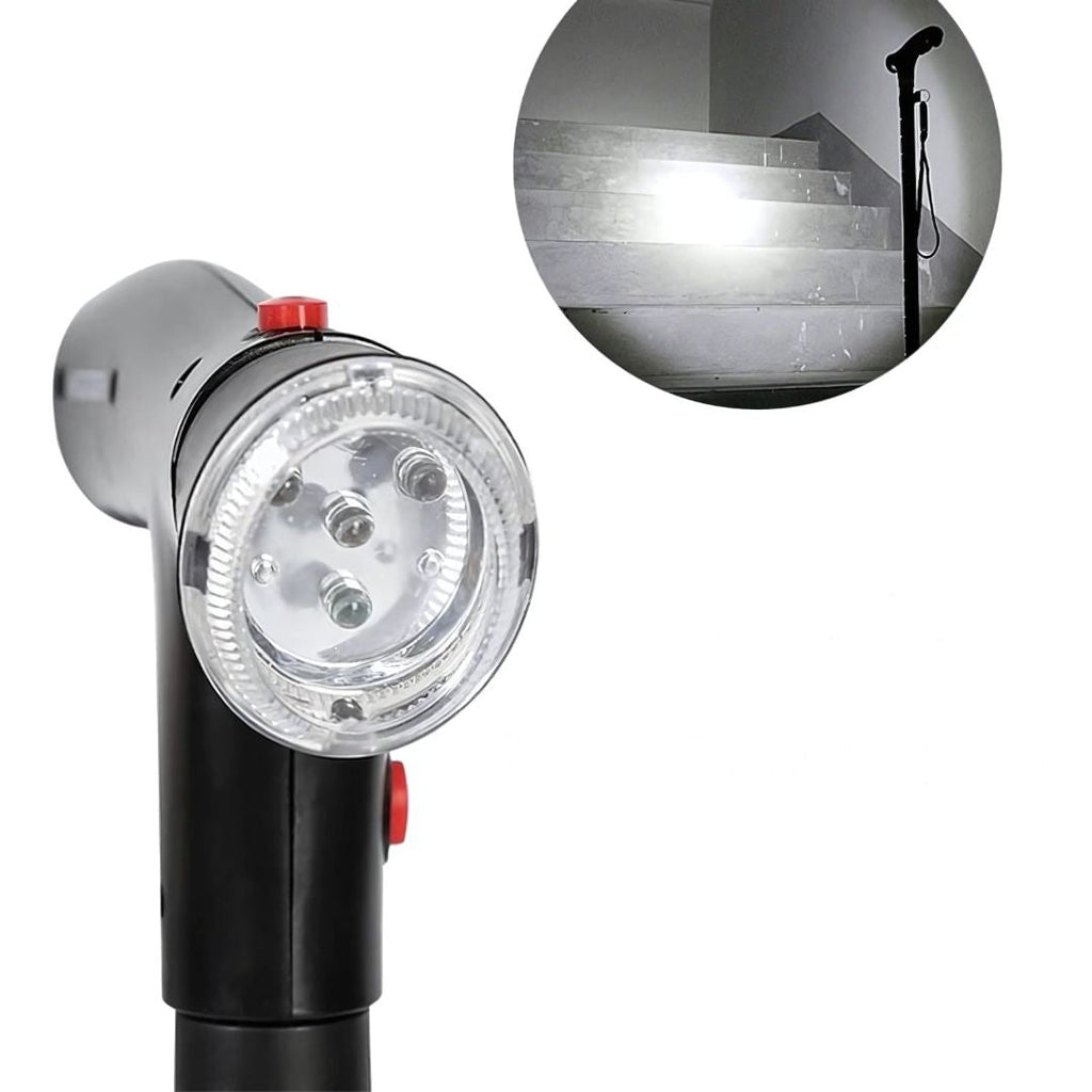 Folding Adjustable Aluminum Walking Cane with LED Light, 86–97 cm, view 4