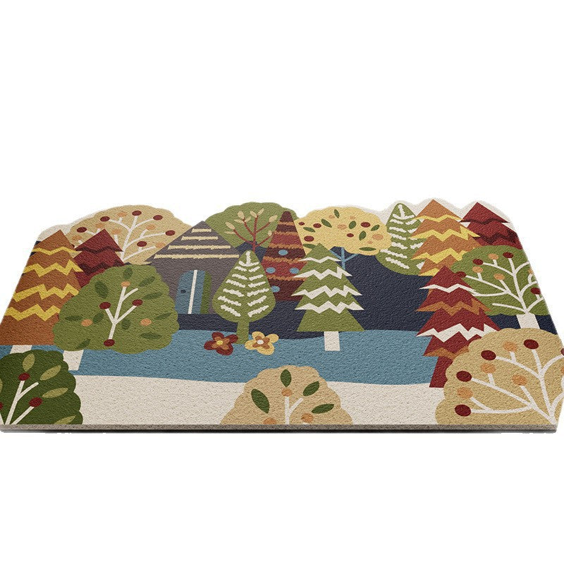 Forest-Themed Non-Slip Bath Mat | Thrascher