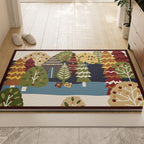 Forest-Themed Non-Slip Bath Mat | Thrascher