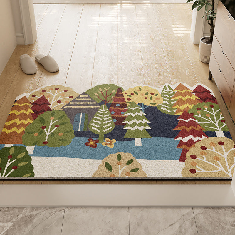 Forest-Themed Non-Slip Bath Mat | Thrascher
