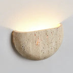 Frostcrest Travertine Wall Lamp