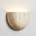 Frostcrest Travertine Wall Lamp