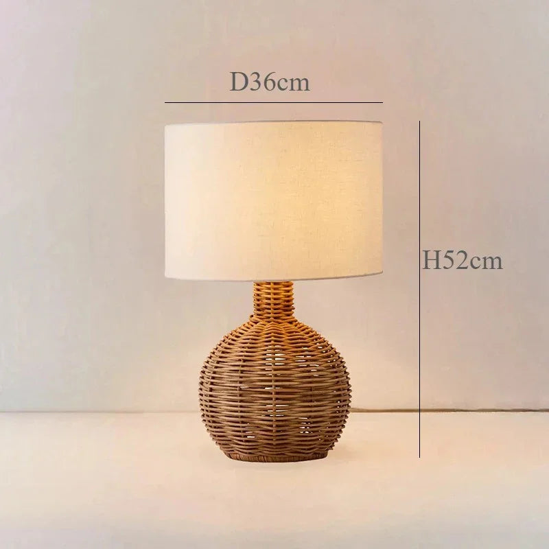 Fryvoda Sabi Table Lamp - Rattan