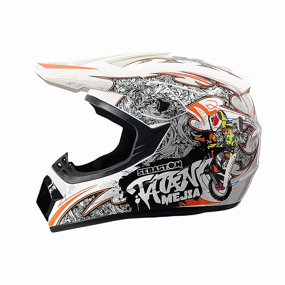 Full-Face Motocross Helmet with Extended Visor and Reinforced Chin Guard, view 11