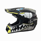 Full-Face Motocross Helmet with Extended Visor and Reinforced Chin Guard, view 12