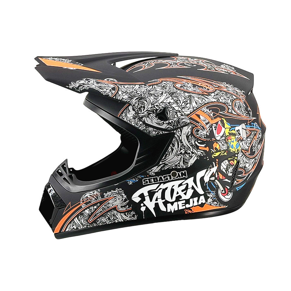 Full-Face Motocross Helmet with Extended Visor and Reinforced Chin Guard, view 15