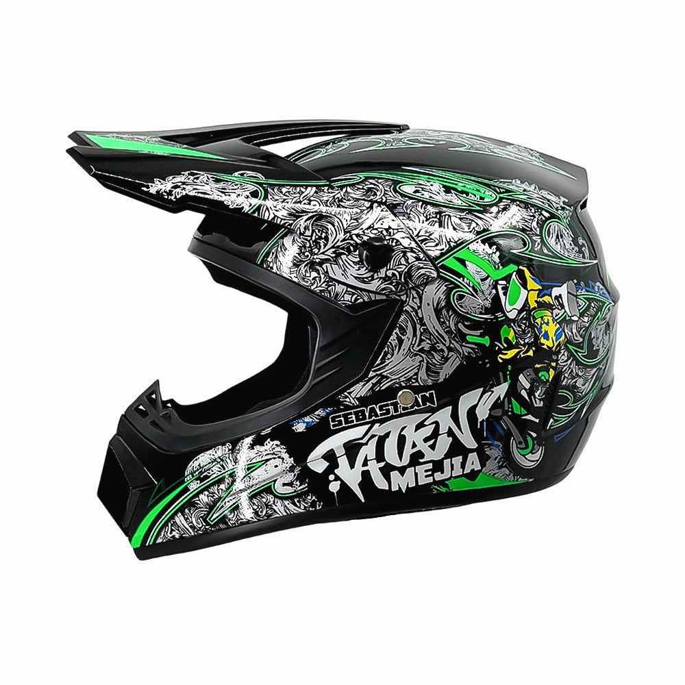Full-Face Motocross Helmet with Extended Visor and Reinforced Chin Guard, view 21