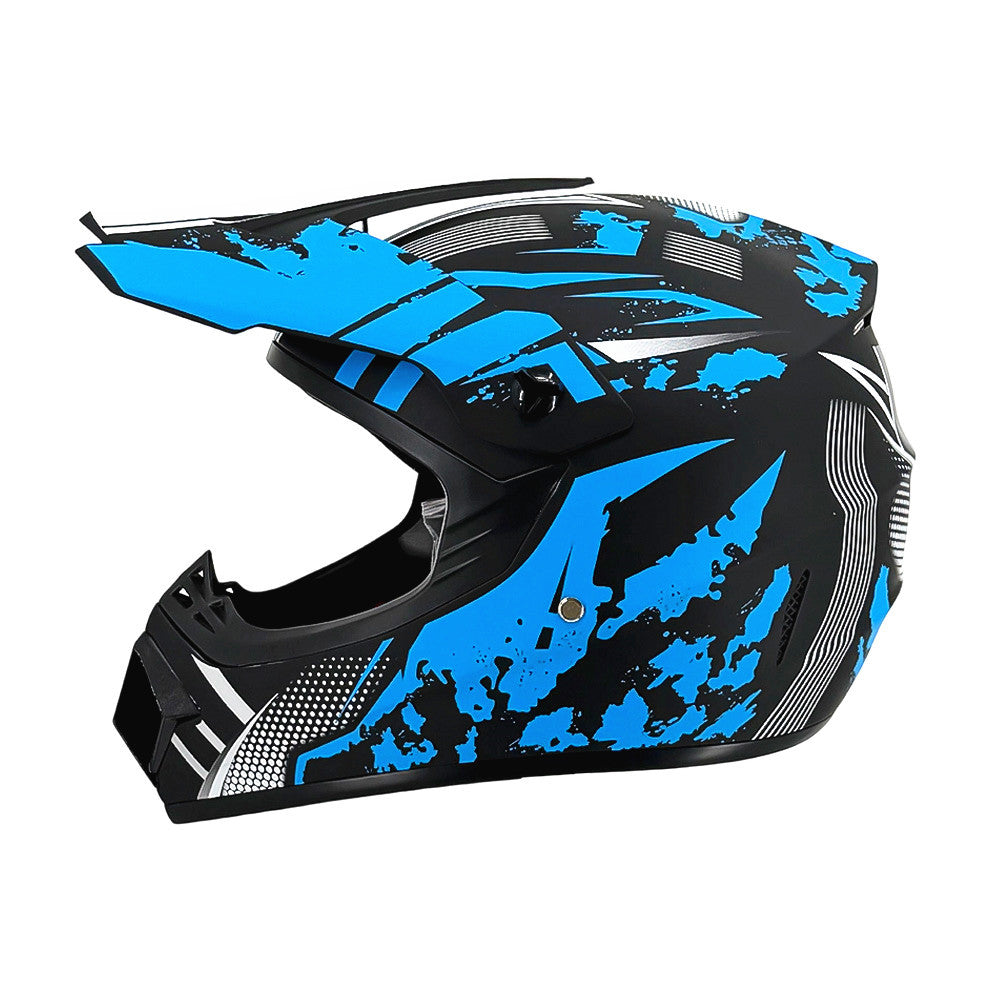 Full-Face Motocross Helmet with Extended Visor and Reinforced Chin Guard, view 34