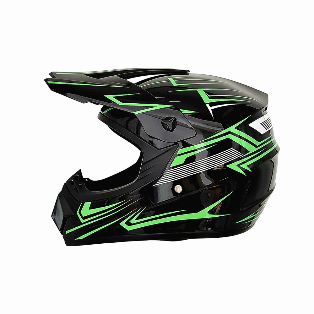 Full-Face Motocross Helmet with Extended Visor and Reinforced Chin Guard, view 42
