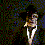 Full-Face Skeleton Costume Mask with Hat, Latex and Silicone