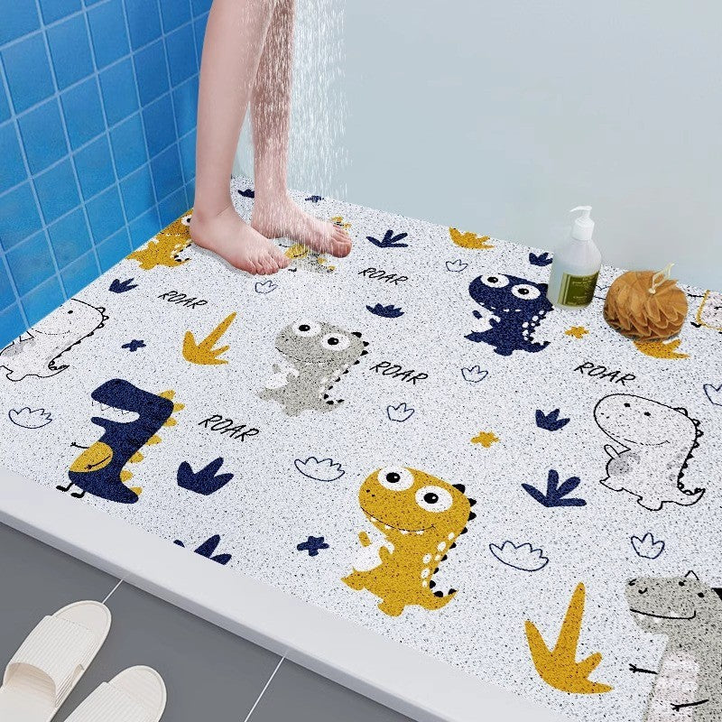 Fun Dinosaur-Themed Bathroom Mat | Thrascher