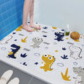 Fun Dinosaur-Themed Bathroom Mat | Thrascher