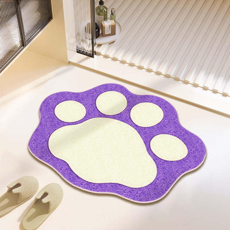 Fun Paw Print Bath Mat | Thrascher