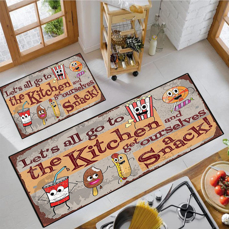 Fun Snack-Themed Kitchen Mat | Thrascher