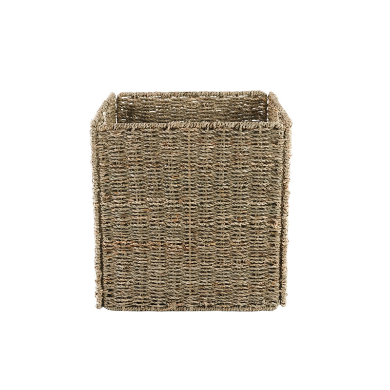 Functional Storage Basket with Natural Weave Pattern | Thrascher