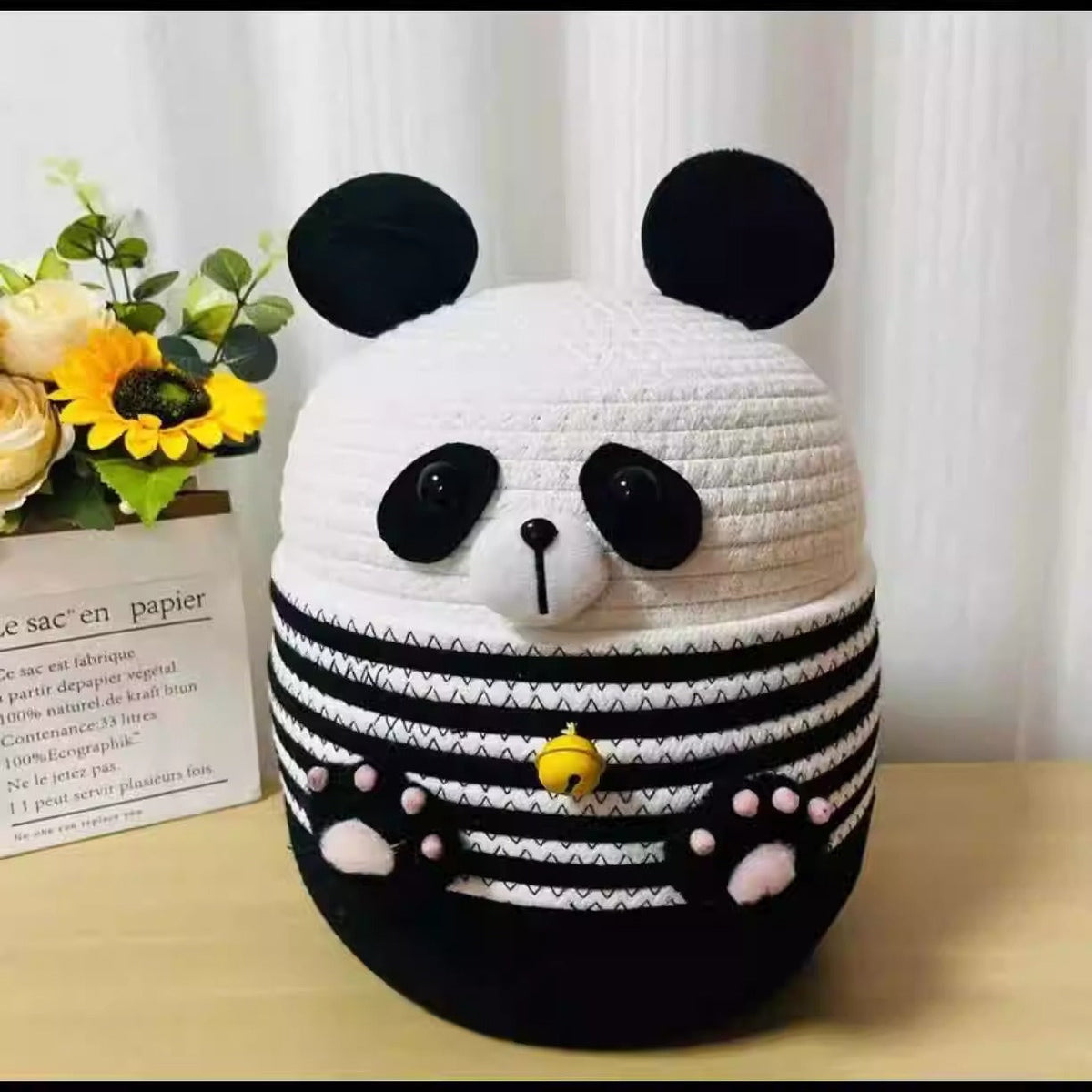 Funny Seat Pouf in Panda Design | Thrascher