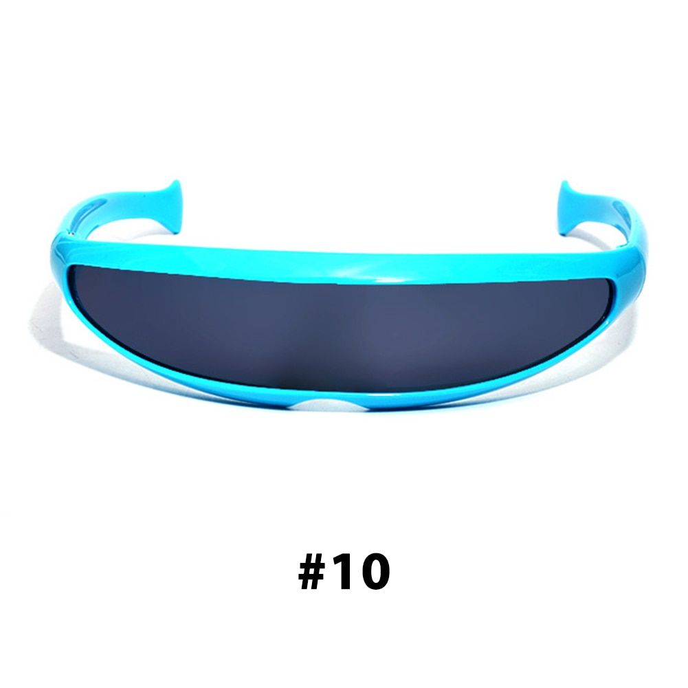 Futuristic Cyborg Cosplay Sunglasses, Plastic Frame, Polycarbonate Lenses