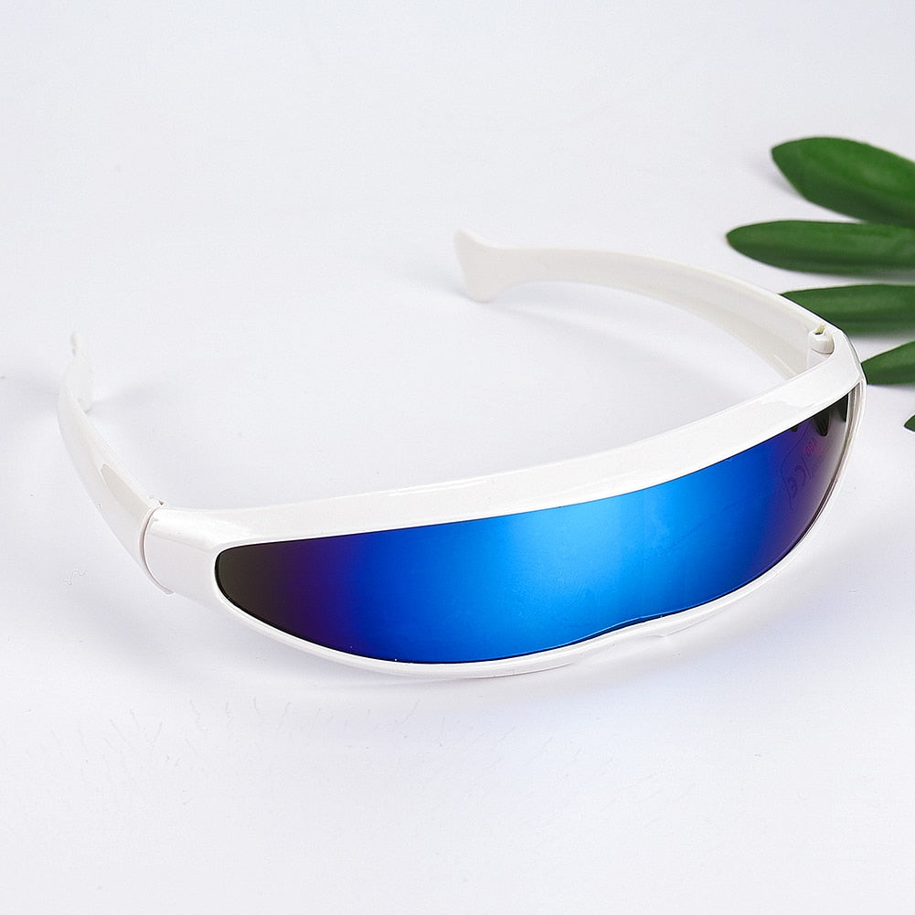 Futuristic Cyborg Cosplay Sunglasses, Plastic Frame, Polycarbonate Lenses