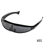 Futuristic Cyborg Cosplay Sunglasses, Plastic Frame, Polycarbonate Lenses