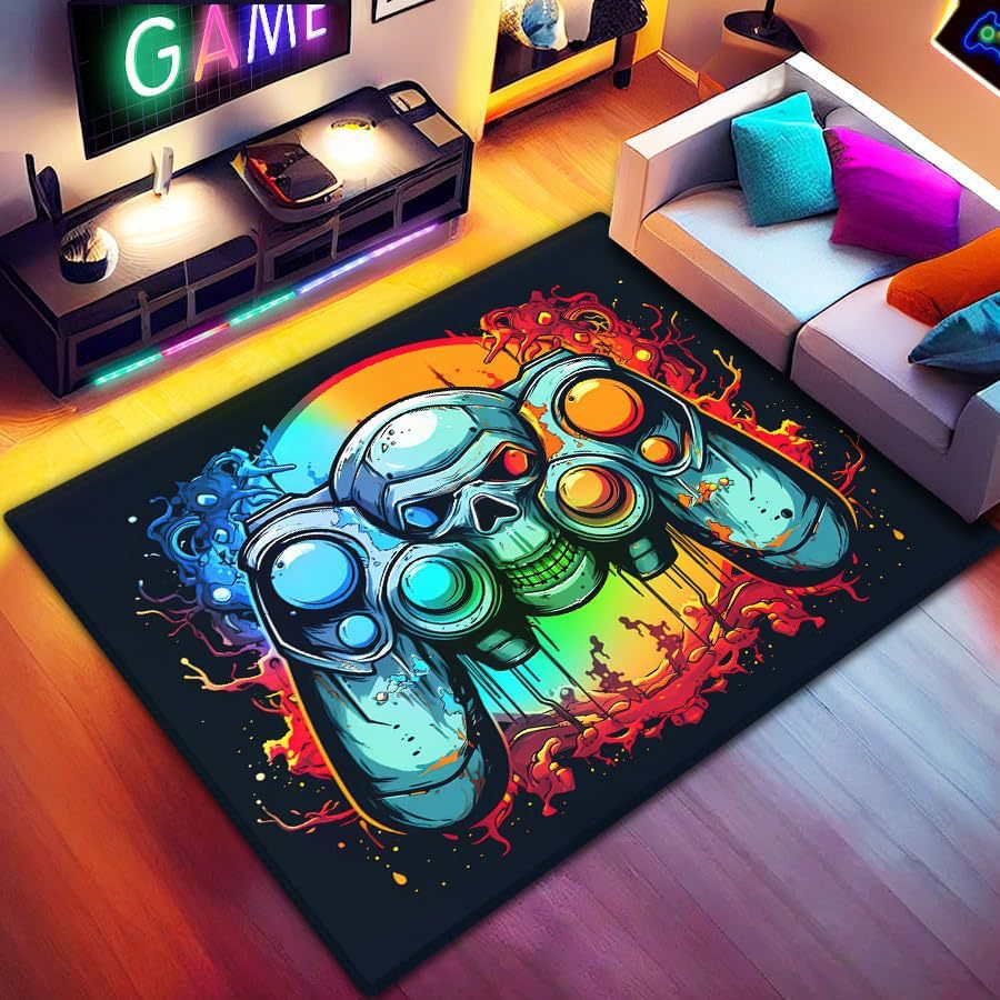 Gaming Controller-Themed Area Rug | Thrascher