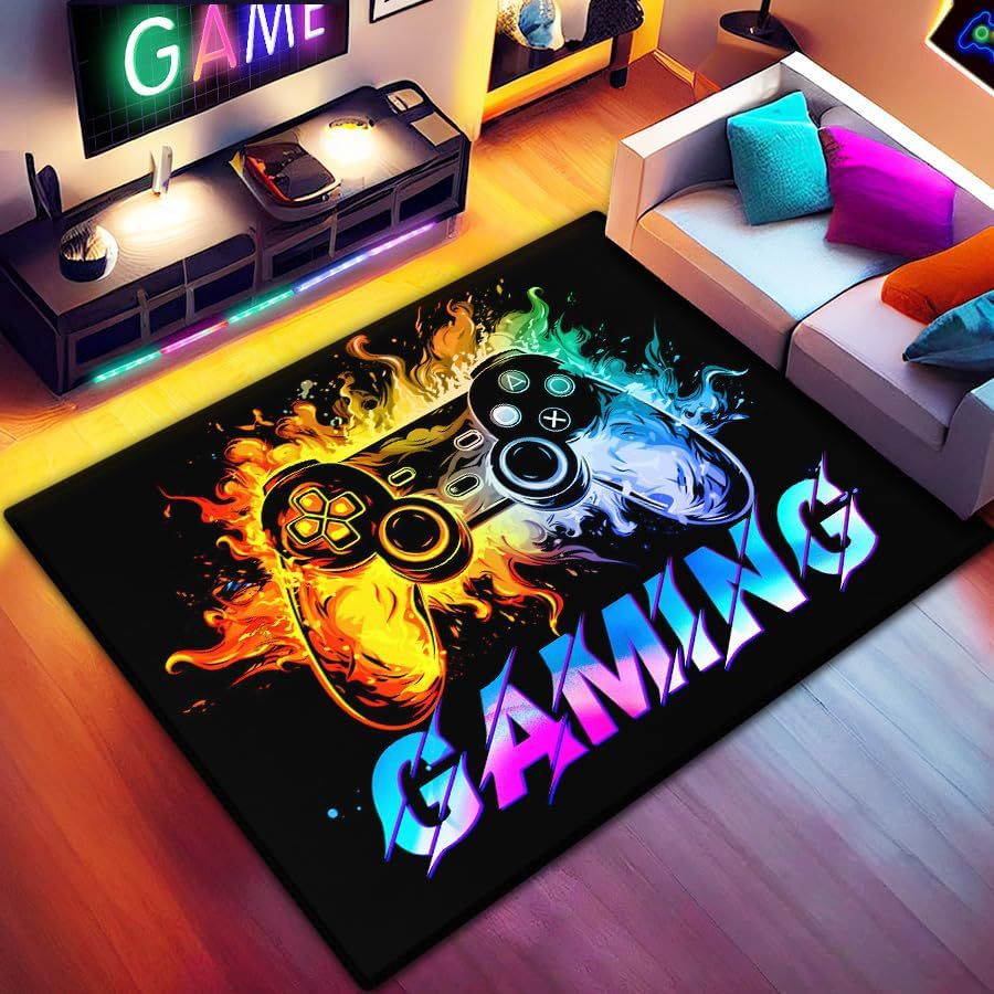 Gaming Controller-Themed Area Rug | Thrascher