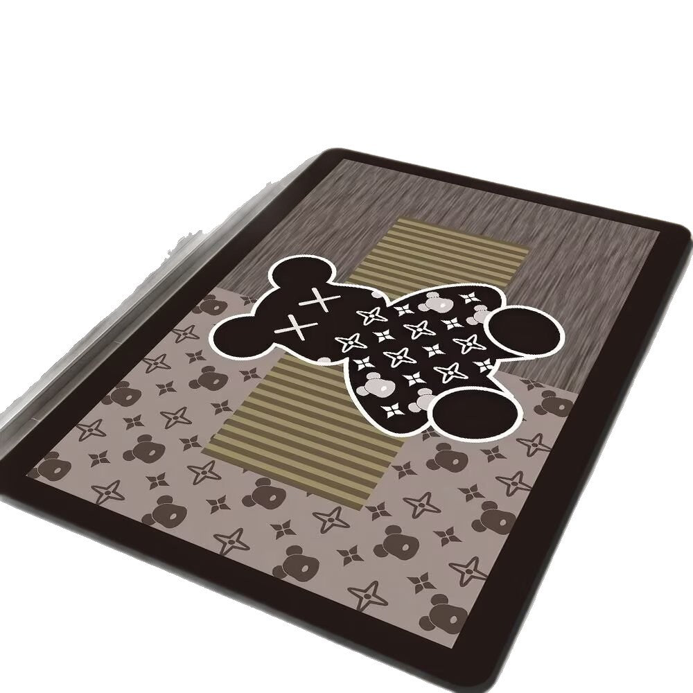 Geometric Hexagonal Pattern Bath Mat | Thrascher