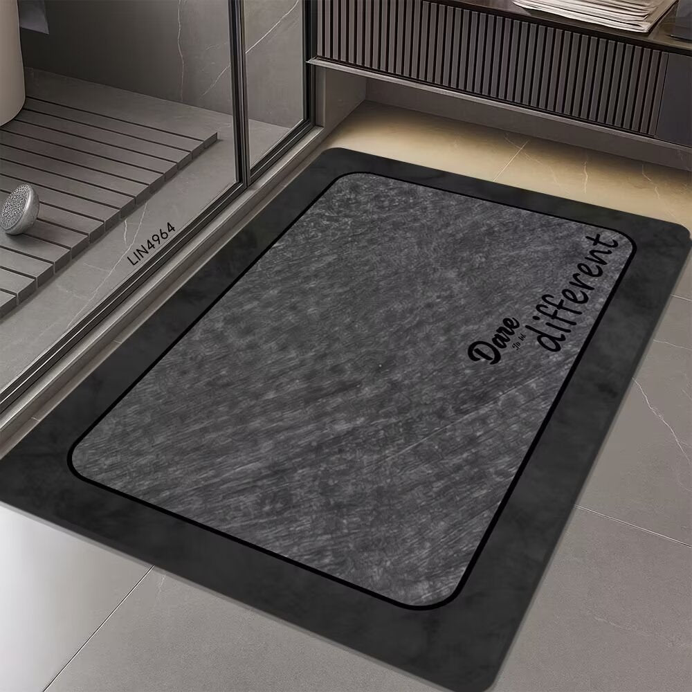 Geometric Hexagonal Pattern Bath Mat | Thrascher