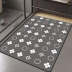 Geometric Hexagonal Pattern Bath Mat | Thrascher