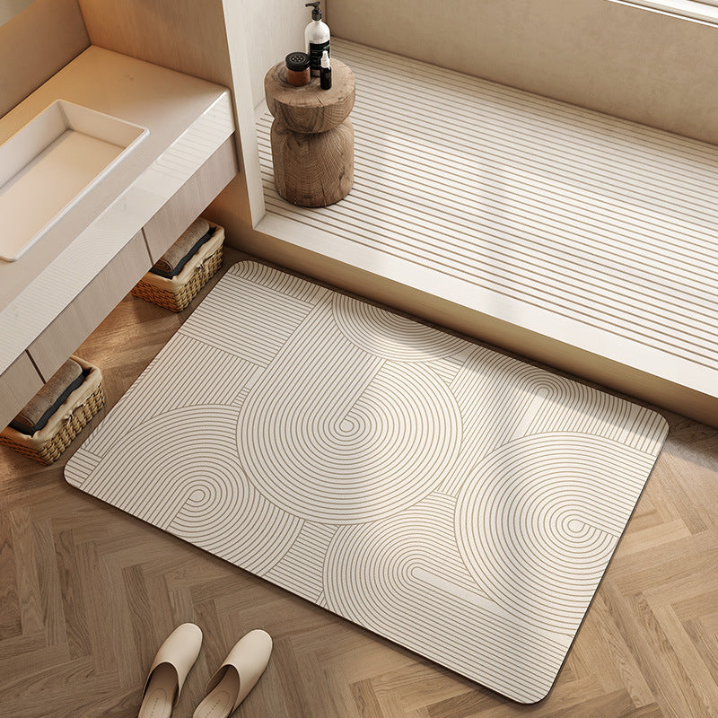 Geometric Patterned Bath Mat | Thrascher