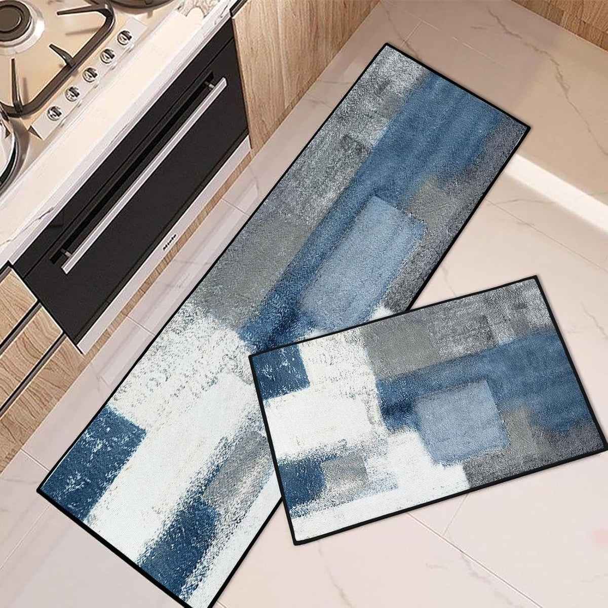 Geometric Patterned Kitchen Runner Mat | Thrascher