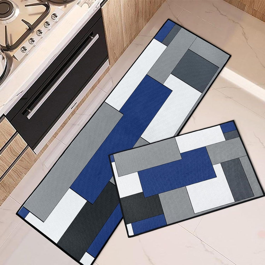 Geometric Patterned Kitchen Runner Mat | Thrascher