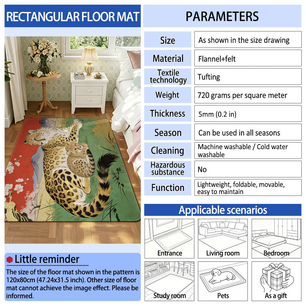 Geometric Technology-Themed Area Mat | Thrascher