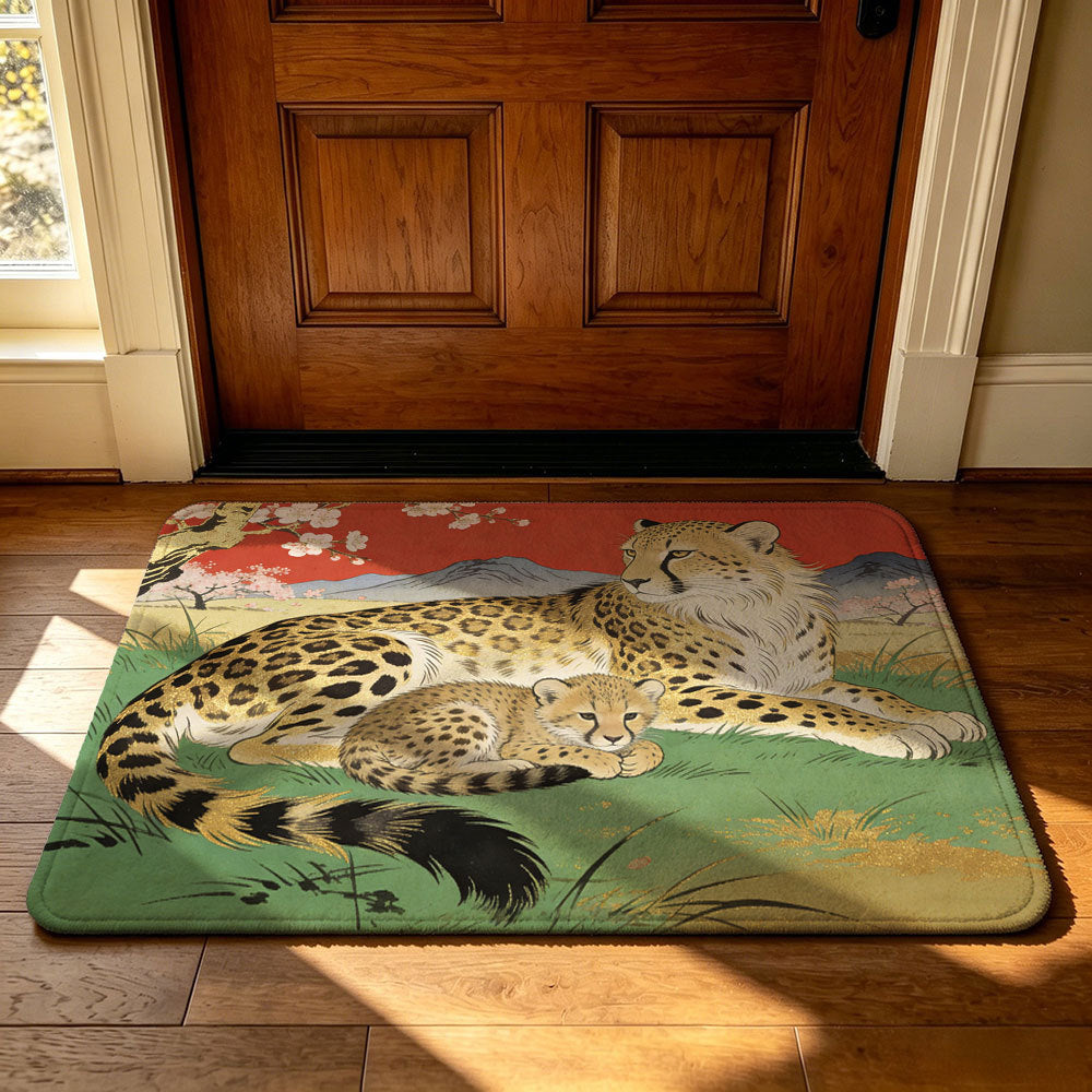 Geometric Technology-Themed Area Mat | Thrascher