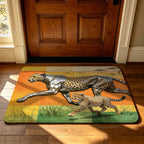 Geometric Technology-Themed Area Mat | Thrascher
