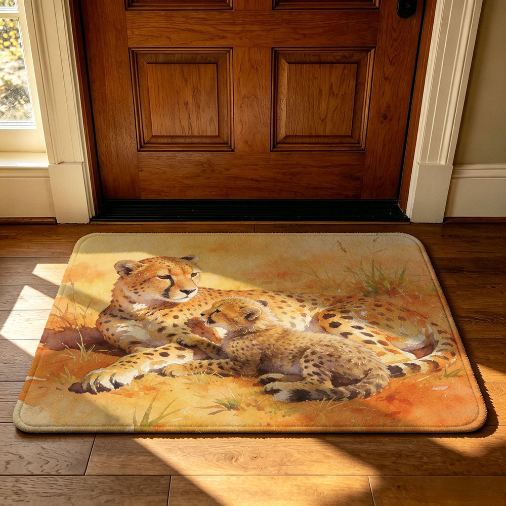 Geometric Technology-Themed Area Mat | Thrascher