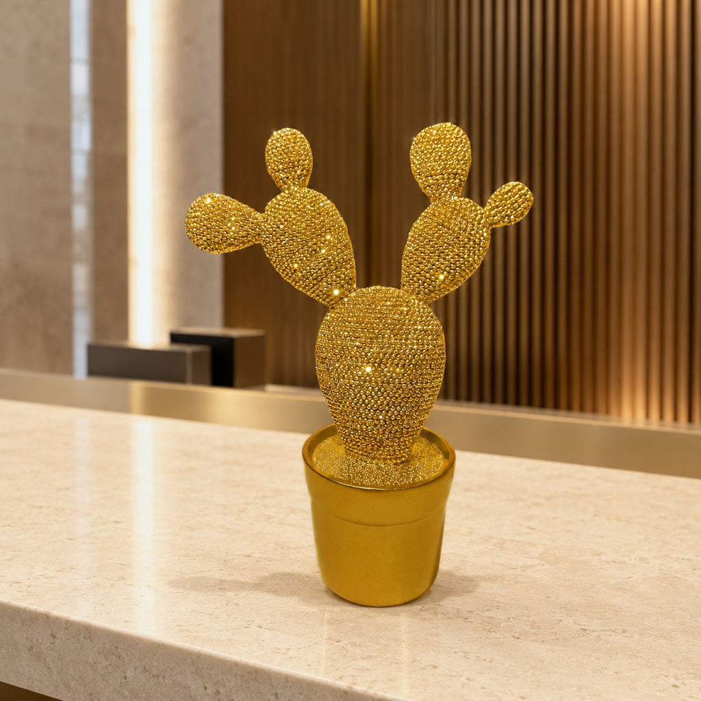Glittering Cactus Decoration Figure | Thrascher