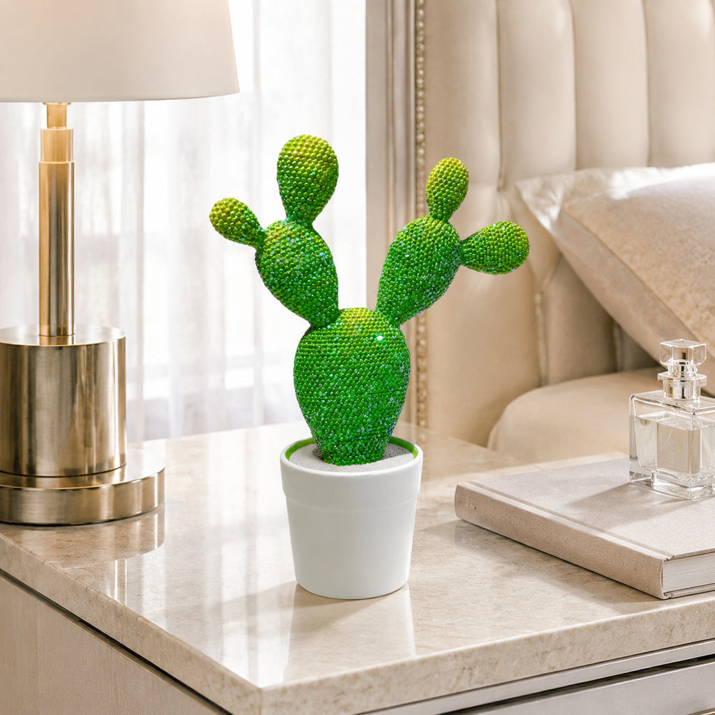 Glittering Cactus Decoration Figure | Thrascher