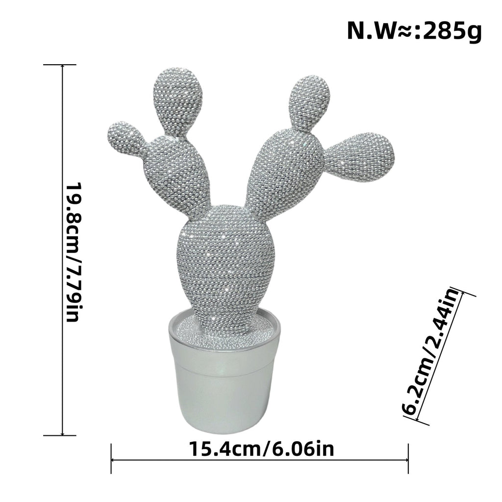 Glittering Cactus Decoration Figure | Thrascher