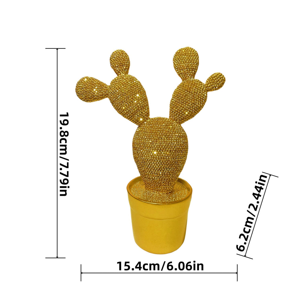 Glittering Cactus Decoration Figure | Thrascher