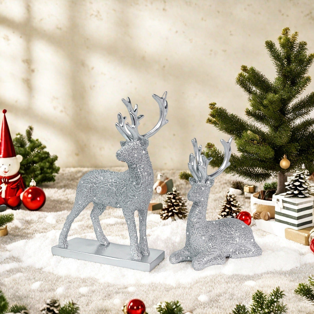 Glittering Reindeer Decorative Figure | Thrascher