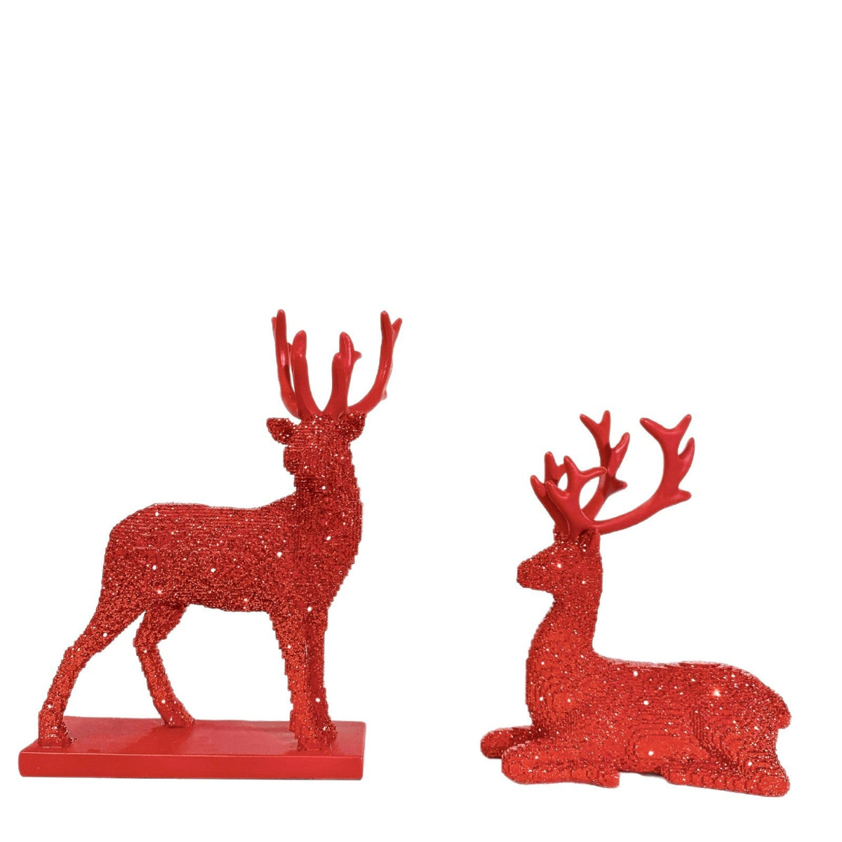 Glittering Reindeer Decorative Figure | Thrascher
