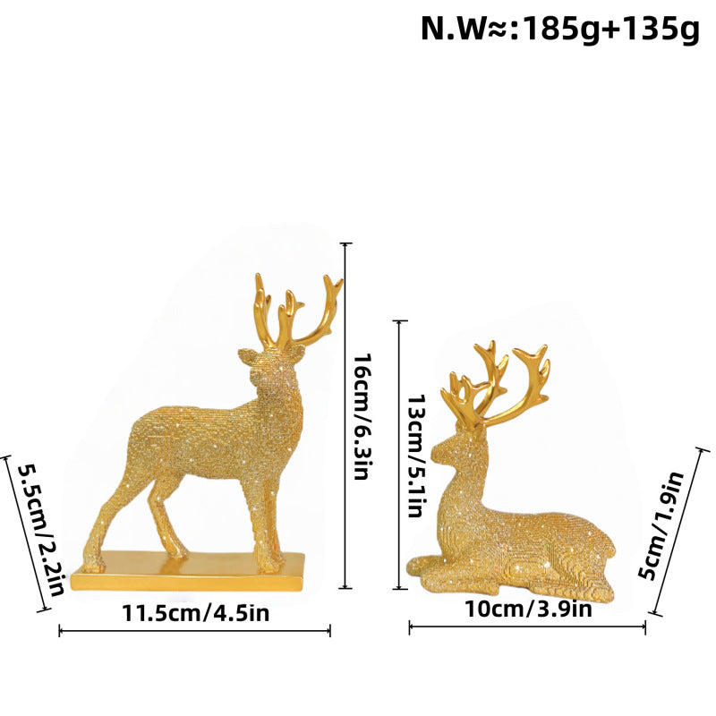 Glittering Reindeer Decorative Figure | Thrascher