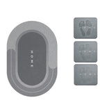 Super Absorbent Non-Slip Bath Mat, Machine Washable, Multiple Sizes