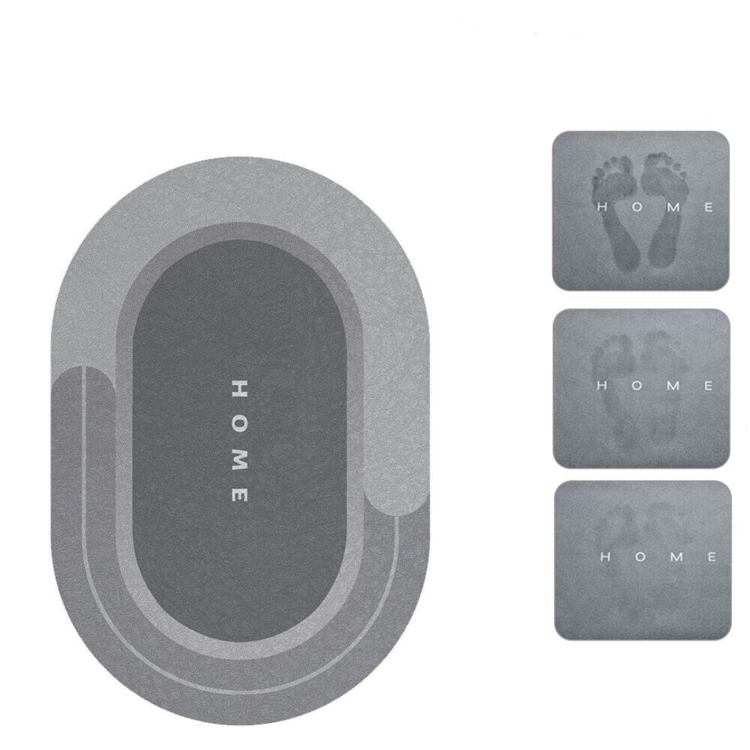 Super Absorbent Non-Slip Bath Mat, Machine Washable, Multiple Sizes