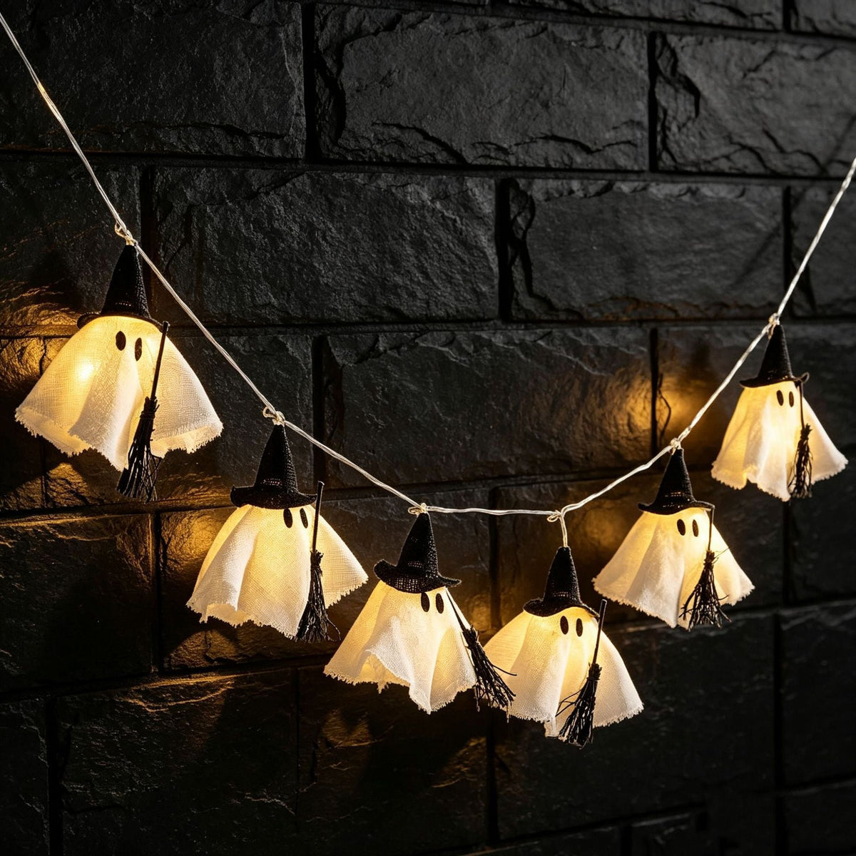 Halloween Ghost Witch LED String Lights Garland | Thrascher
