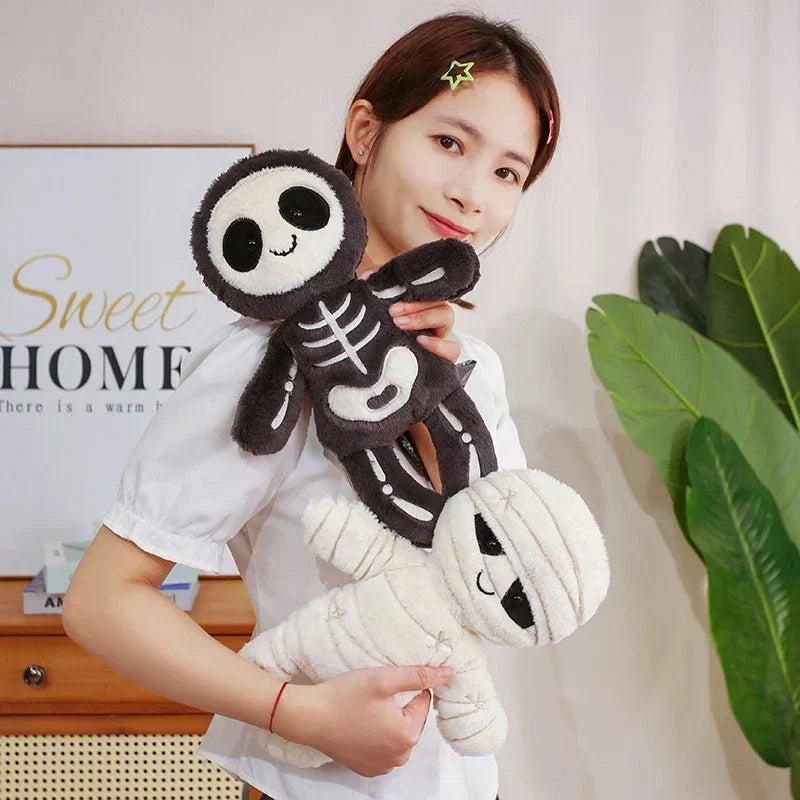 Halloween Skeleton and Mummy Plushies, 13–17.7 in, Sold Individually, view 12