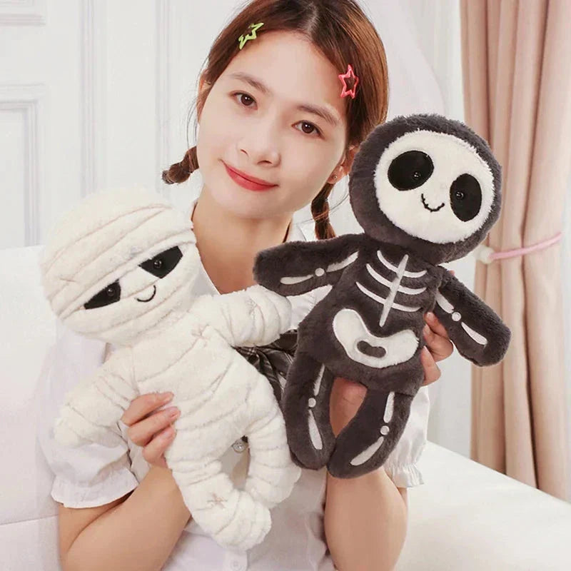 Halloween Skeleton and Mummy Plushies, 13–17.7 in, Sold Individually, view 13