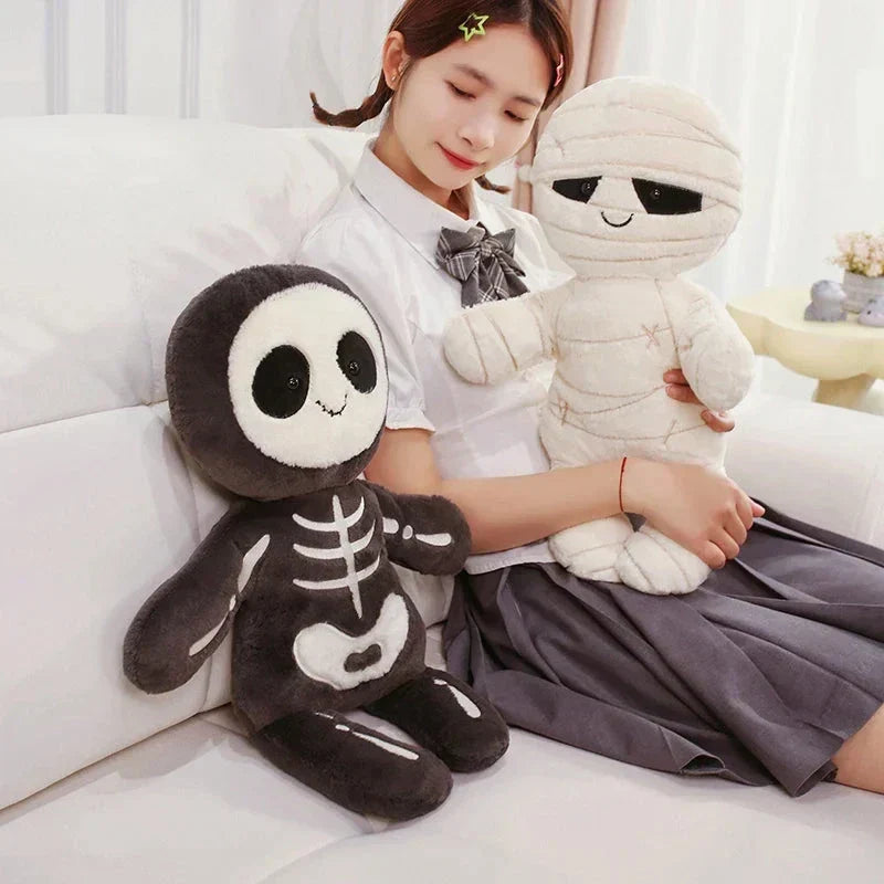 Halloween Skeleton and Mummy Plushies, 13–17.7 in, Sold Individually, view 14