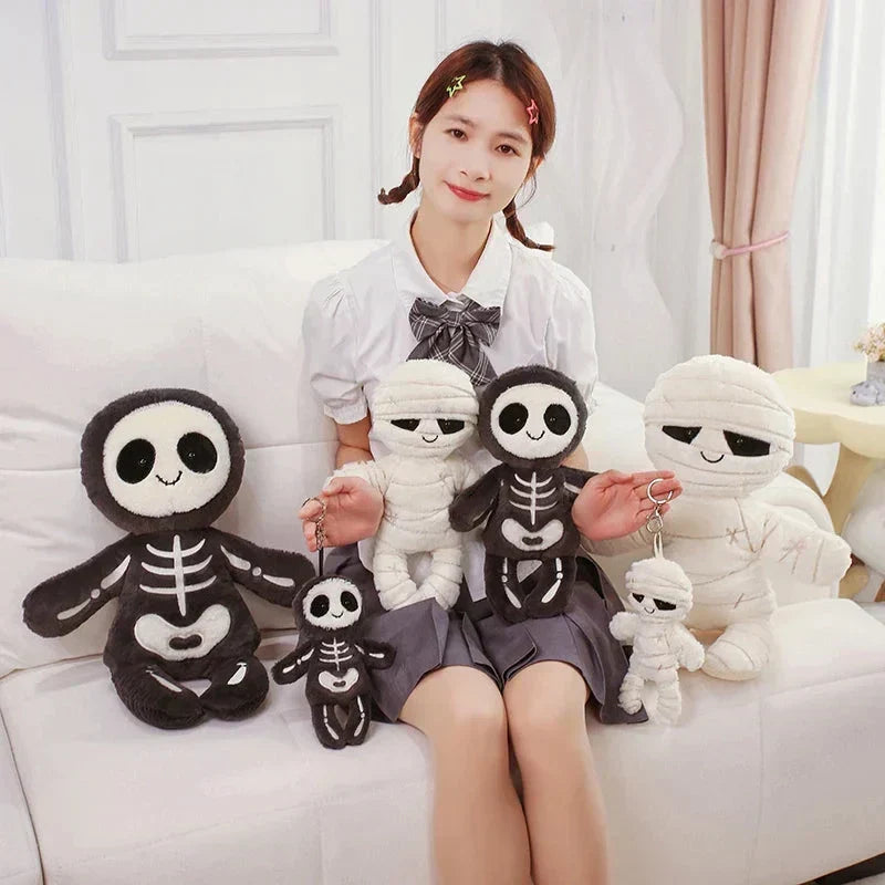 Halloween Skeleton and Mummy Plushies, 13–17.7 in, Sold Individually, view 22